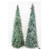 Feather Tabletop Christmas Tree / 2 Pc