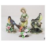 Porcelain Figurines / 4 pc