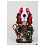 Himalayan Breeze Metal Basset Hound Table Fan
