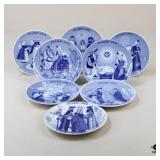 Porsgrunds Norway Plates / 9 pc