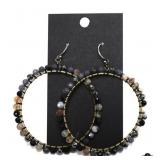 Chan Luu Beaded Hoop Earrings