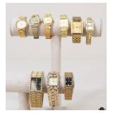 Gold Tone Watches/ 9 pc