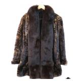 Faux Mink Fur Coat