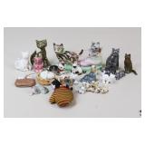 Cat Figurines: Metal, Ceramic+/ 26 pc