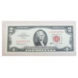Series 1963 Red Seal Two Dollar Bill