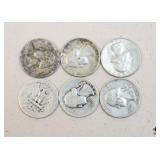 Quarter Set 1935-1964 / 6 pc
