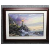 "Rock of Salvation" Thomas Kinkade S/N Print