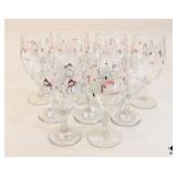 Holiday Goblets / 9 Pc