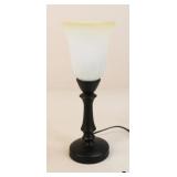 Accent Touch Lamp W/Glass Shade