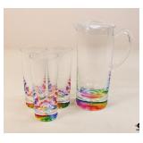 Rainbow Acrylic Pitcher & Tumblers