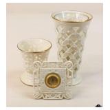 Lenox Vases and Clock