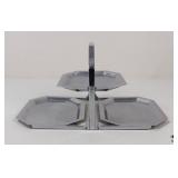 Folding Metal Tidbit Tray