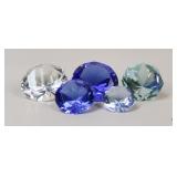 Diamond-Shaped Paperweights / 5 Pc