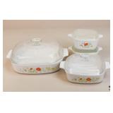 Wildflower Corning Ware / 4 pc