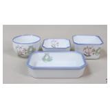 Noritake United Airlines Dishware / 4 Pc