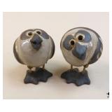 Pottery Bird Figurines / 2 pc