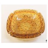 Amber Glass Ashtray