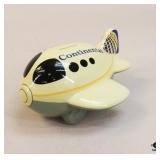 Continental Airplane Coin Bank