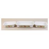Corning Ware "Spice of Life" Dishware / 3 pc