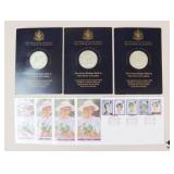 Tower Of London Medallions & Diana Postal Stamps
