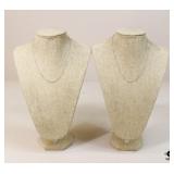 Sterling Necklaces / 2 pc