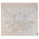 Ralph Lauren Goblet Birdbath Wine Glasses/9 Pc