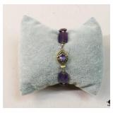 Sterling & Amethyst Bracelet