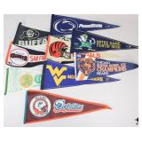 Vintage Sports Pennant Assortment / 9 pc