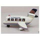 Wood Continental Plane Figurine