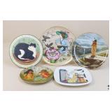 Decorative Plate/Trivet Assortment / 5 Pc