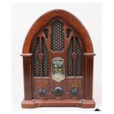 GE Replica Cathedral Style Wooden AM/FM Radio