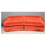 Two Piece Skirted Sofa