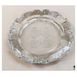Glass Patriotic Ashtray