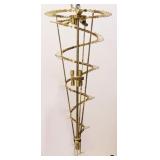 Brass Spiral Chandelier