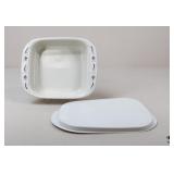 Longaberger Pottery Baking Dish W/Lid