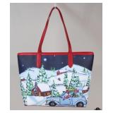 Talbots Christmas Tote Bag