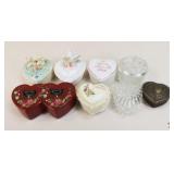 Heart-Shaped Trinket Boxes / 8 Pc