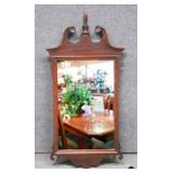 Mahogany Chippendale Style Wall Mirror