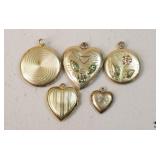 12k & 10k Gold Filled Lockets / 5 pc