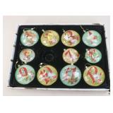 "Twelve Days Of Christmas" Glass  Ornaments