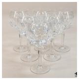 Ralph Lauren Goblet Birdbath Wine Glasses/6 Pc