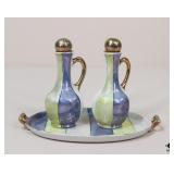 Lusterware Creamer Set W/ Tray
