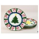Vicki Carroll "Tis The Season" Plates / 4 Pc