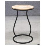 Metal & Wood End Table