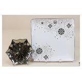Noble Excellence "Silver Snowflake" Dishware