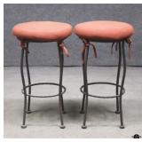 2 Bar Height Metal Outdoor Barstools