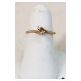 Sz 3 10k Ring w/ Stones