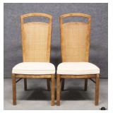 Drexel Heritage Cane Back Dining Chairs / 2 pc