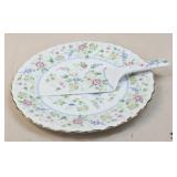 Andrea by Sadek Porcelain Cake Plate w/ Server