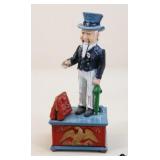 Uncle Sam Cast Iron Mechanical Bank